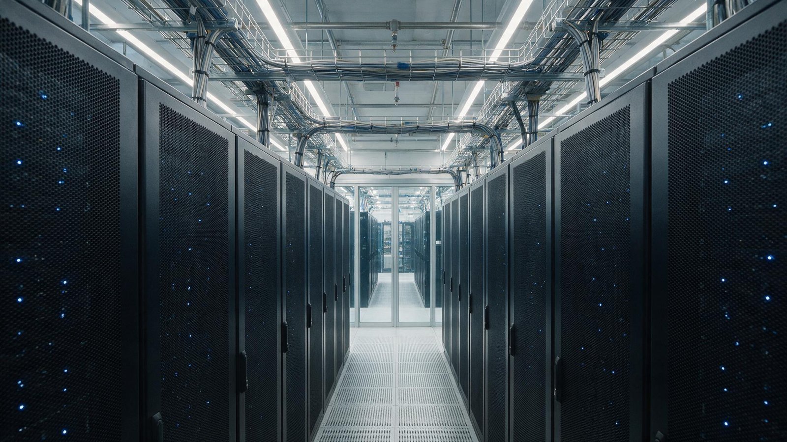 Enterprise data centre cold aisle